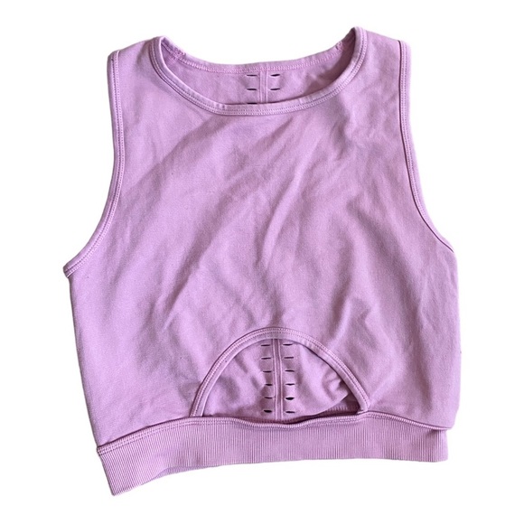 Aura Other - Aura Athletica Cutout High Neck Pink Breathable Sports Bra Size Medium